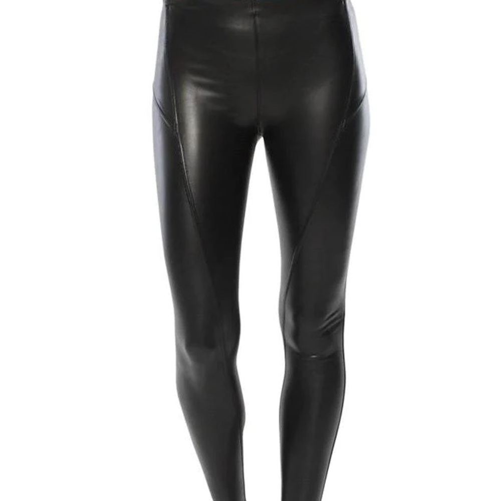 David Lerner Highwaisted Leather Leggings